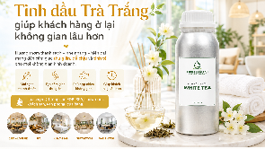 Tinh dầu Trà Trắng giúp khách hàng ở lại không gian lâu hơn